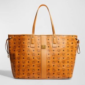 Authentic MCM Liz Reversible Large Visetos Tote Bag